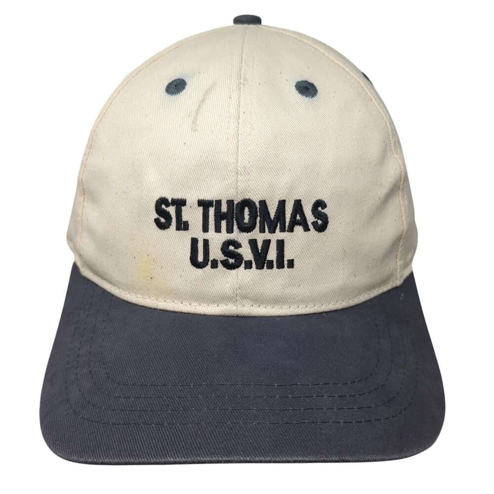 St. Thomas USVI Del Sol Slideback Hat Multicolor One Size Embroidered